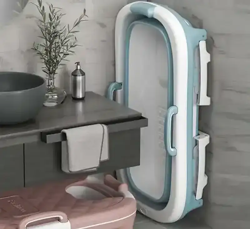 Simple Fix Opvouwbaar Bad 138 cm - in en uitklappen - ruimtebesparend ontwerp - ZitBadXL.nl