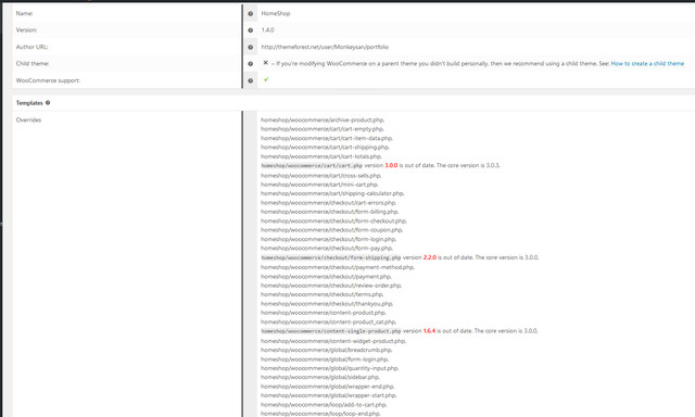 errors with homeshop 140