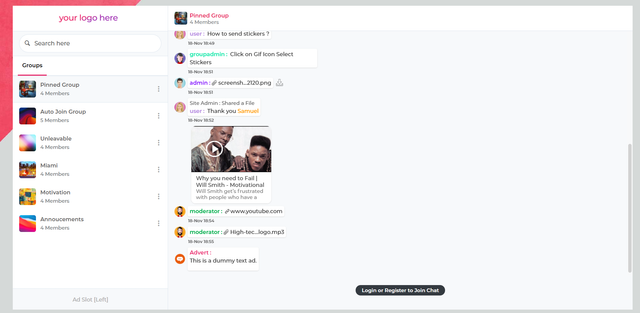 Grupo pro Chatroom
