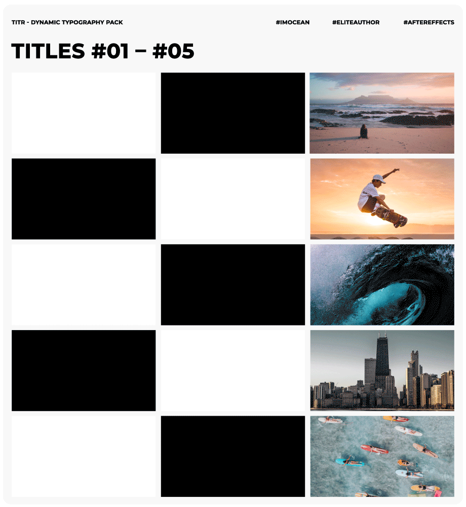 TITR | Dynamic Typography Pack - 8