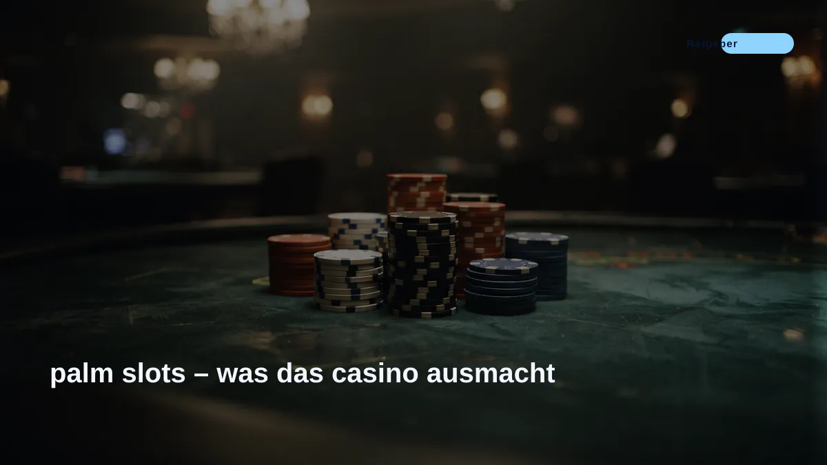 palm slots – was das casino ausmacht