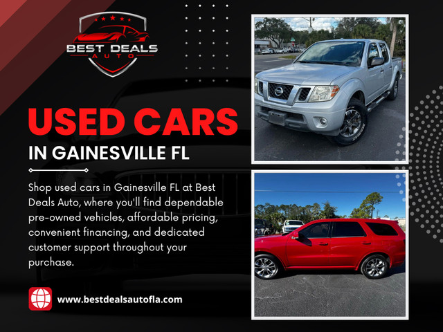 For buyers looking for Used Cars In Gainesville FL, a test drive is one of the easiest ways to understand whether a vehicle really matches their expectations. It helps uncover details about comfort, handling and performance that cannot be seen through pictures or descriptions.

Best Deals Auto

Address: 3432 N Main St, Gainesville, FL 32609, United States
Phone No: +13523167767
Email: Sales@bestdealsautofla.com
Find Us On Google: https://maps.app.goo.gl/NcDiaXYz3njbZHuF6

Read Our Blogs:
https://bestdealsauto.medium.com/
https://bestdealsautofla.weebly.com/
https://bestdealsauto.mystrikingly.com/

More Links:
https://c8ke.com/bestdealsautofla
https://www.anibookmark.com/user/bestdealsautofla.html
https://myanimelist.net/profile/bestdealsautofla