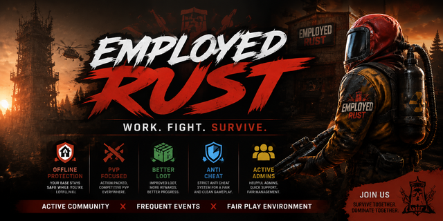 [US] AshRust 3x Monthly Main | Qol/Loot+ | Full Wiped