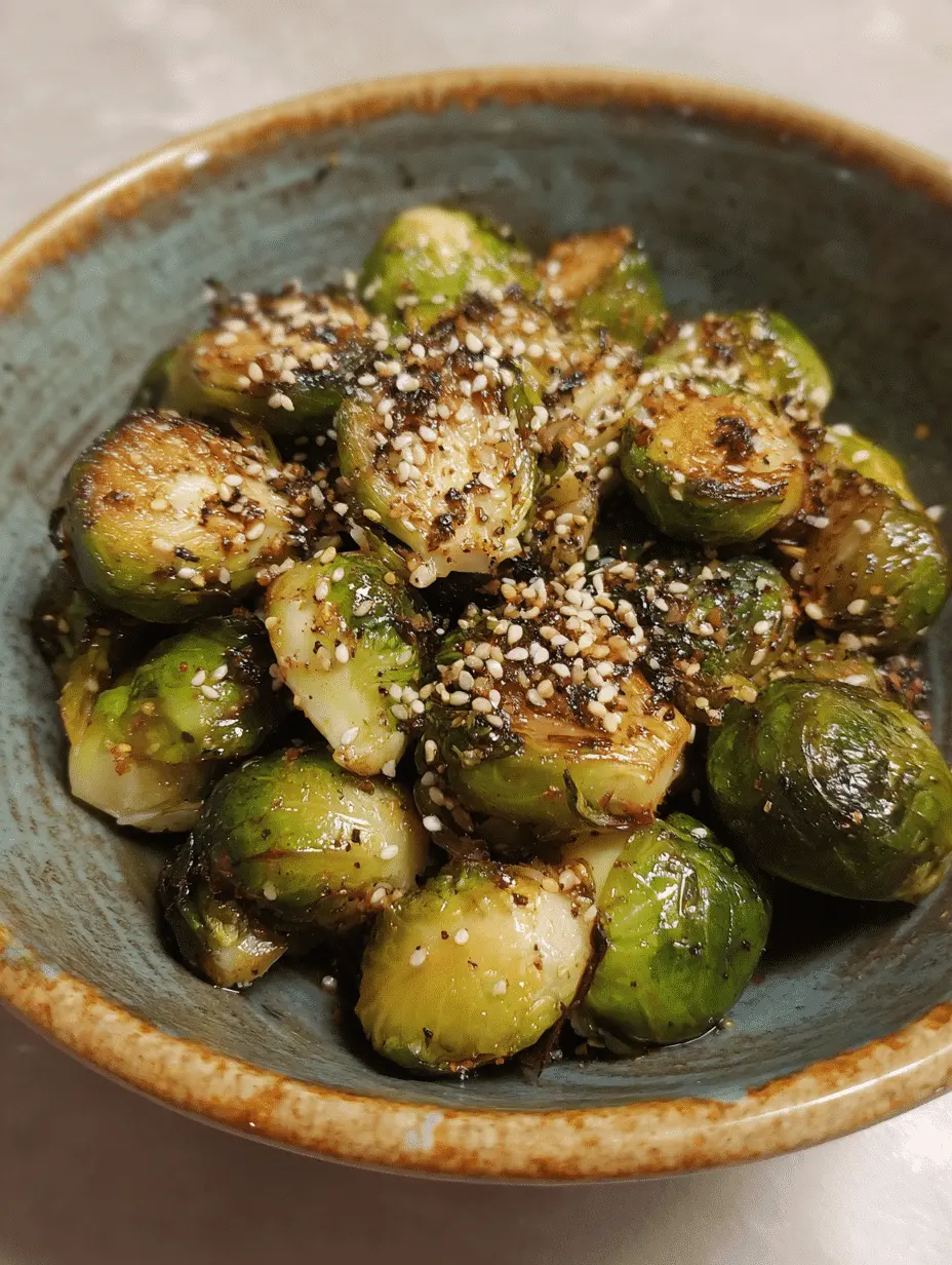 Why You'll Love This Garlic Sesame Roasted Brussels Sprouts
