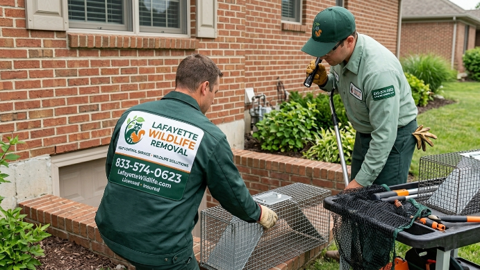 Lafayette Wildlife Removal team at work