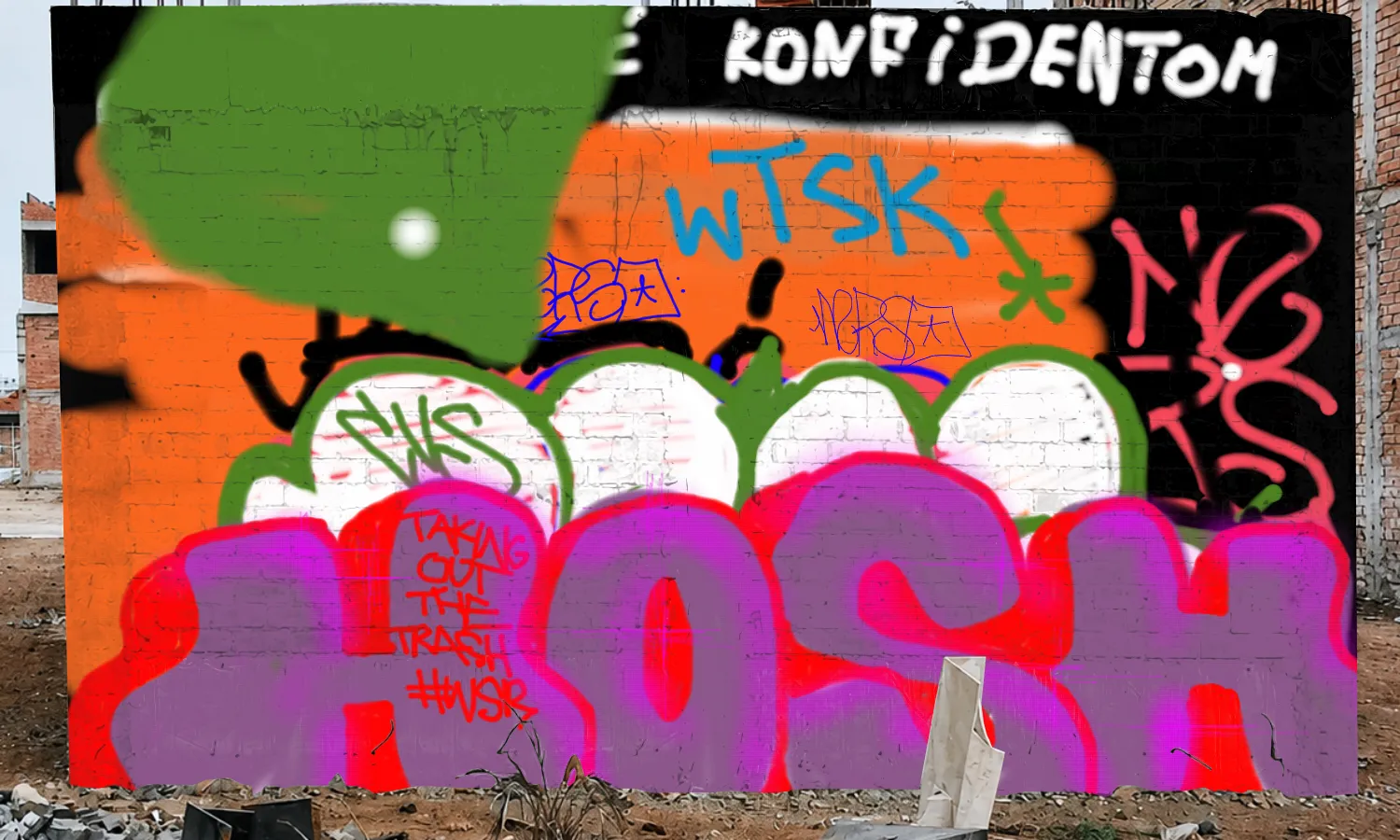 Graffiti artwork by hosha
