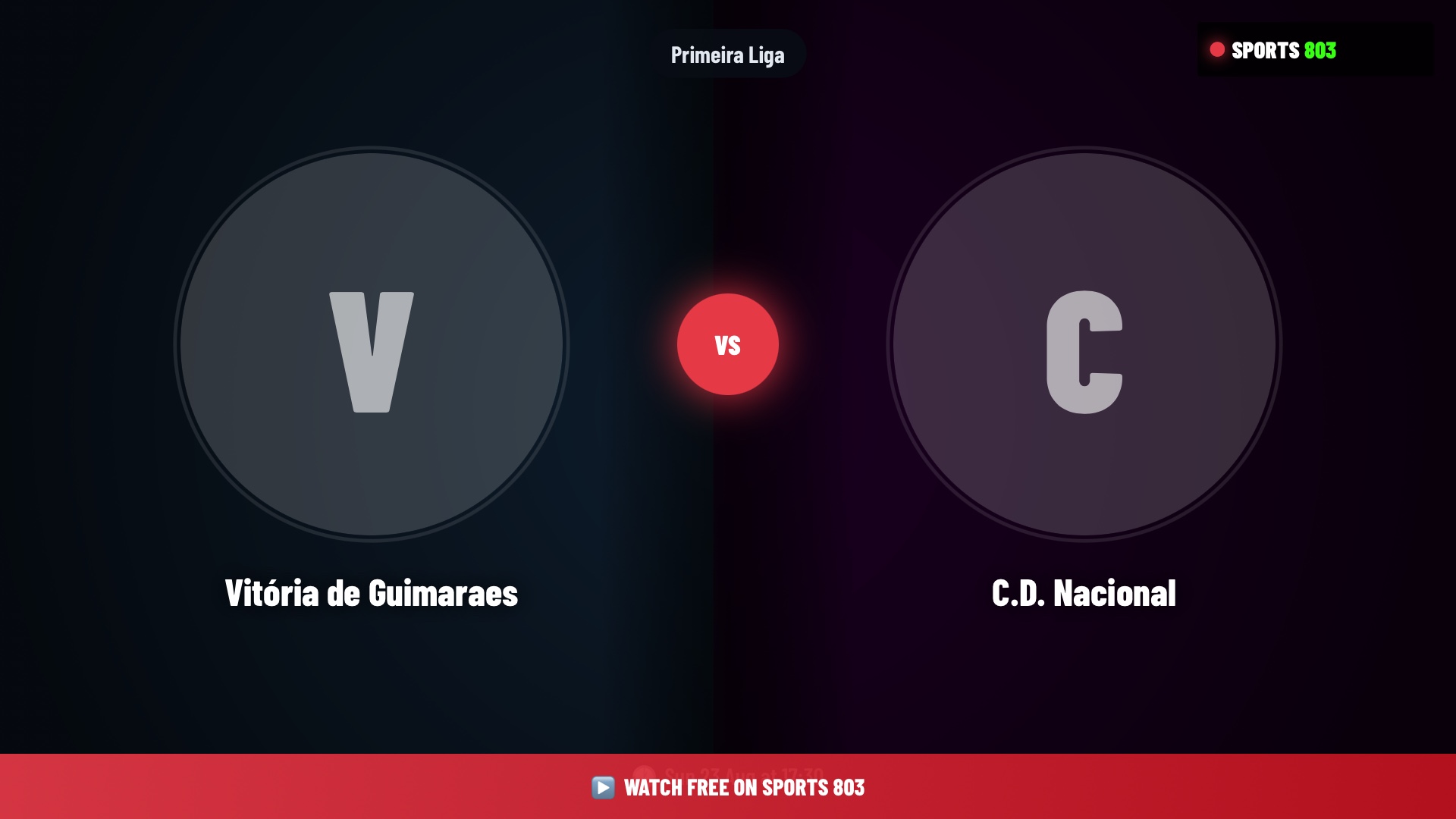 Vitória de Guimaraes vs C.D. Nacional – Primeira Liga Live Stream | Sports 803