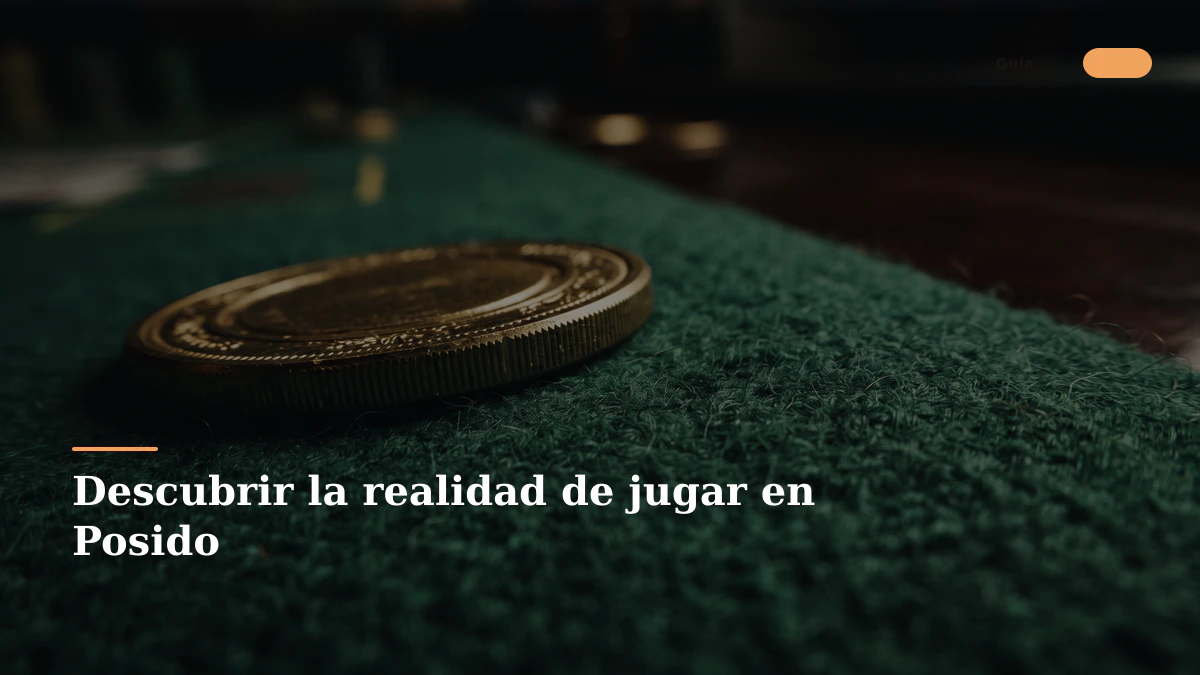 Descubrir la realidad de jugar en Posido