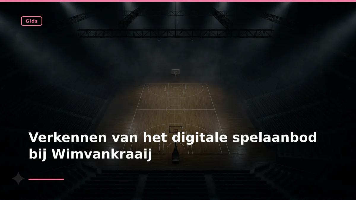 Verkennen van het digitale spelaanbod bij Wimvankraaij