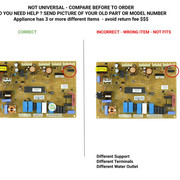 EBR58010501 Correct incorrect