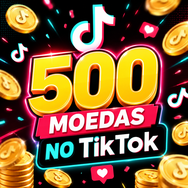 500 moeadas no TikTok