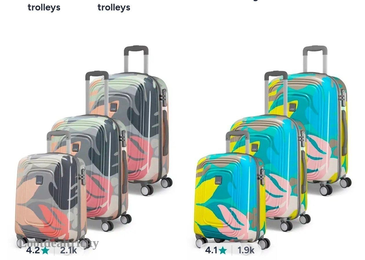 Safari Trolley Bags – Just 81% OFF | Best Price Drop Today
