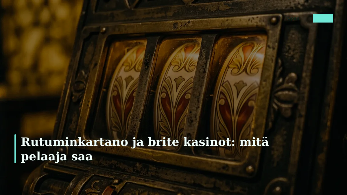 Rutuminkartano ja brite kasinot: mitä pelaaja saa