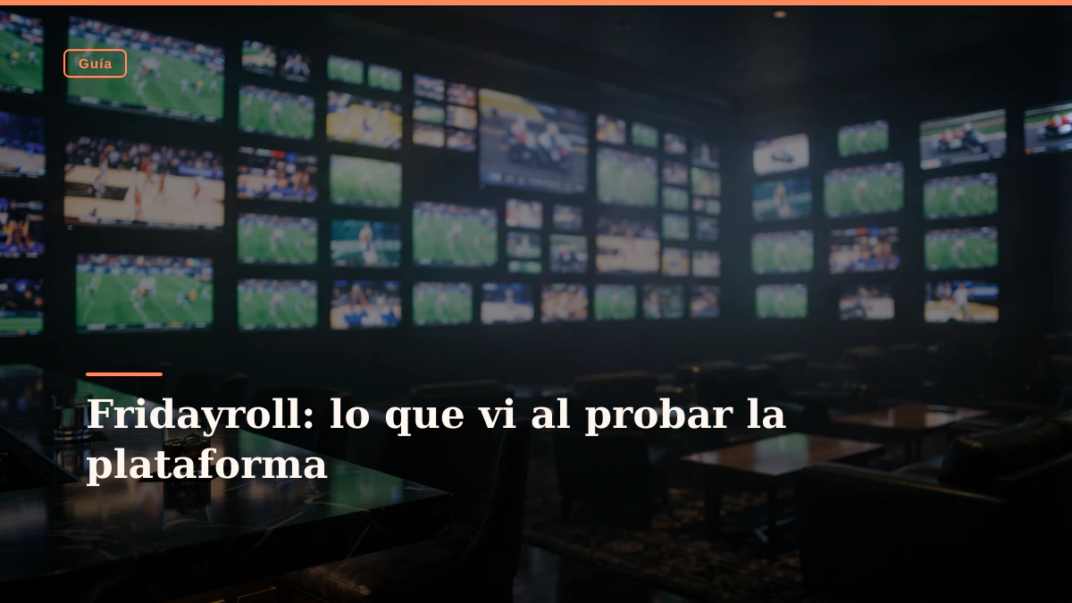 Fridayroll: lo que vi al probar la plataforma