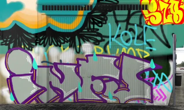 Graffiti artwork by infu