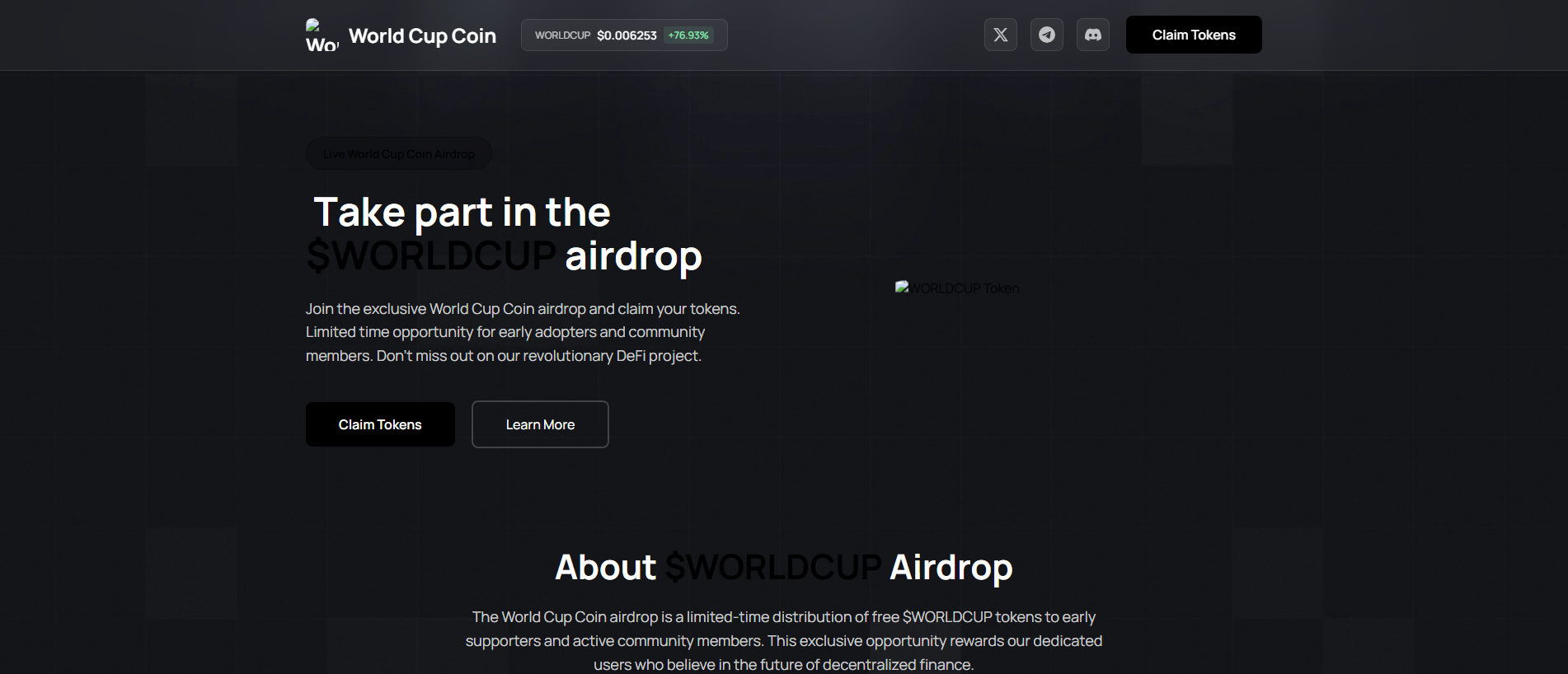 Screenshot of worldcupscoin.fun