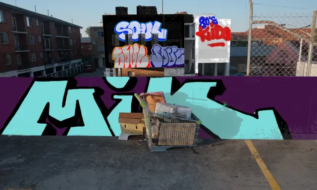 Graffiti artwork by Village