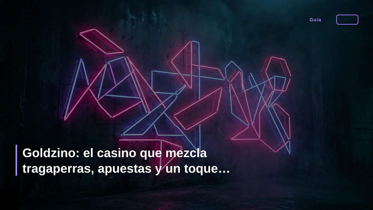 Goldzino: el casino que mezcla tragaperras, apuestas y un toque cripto