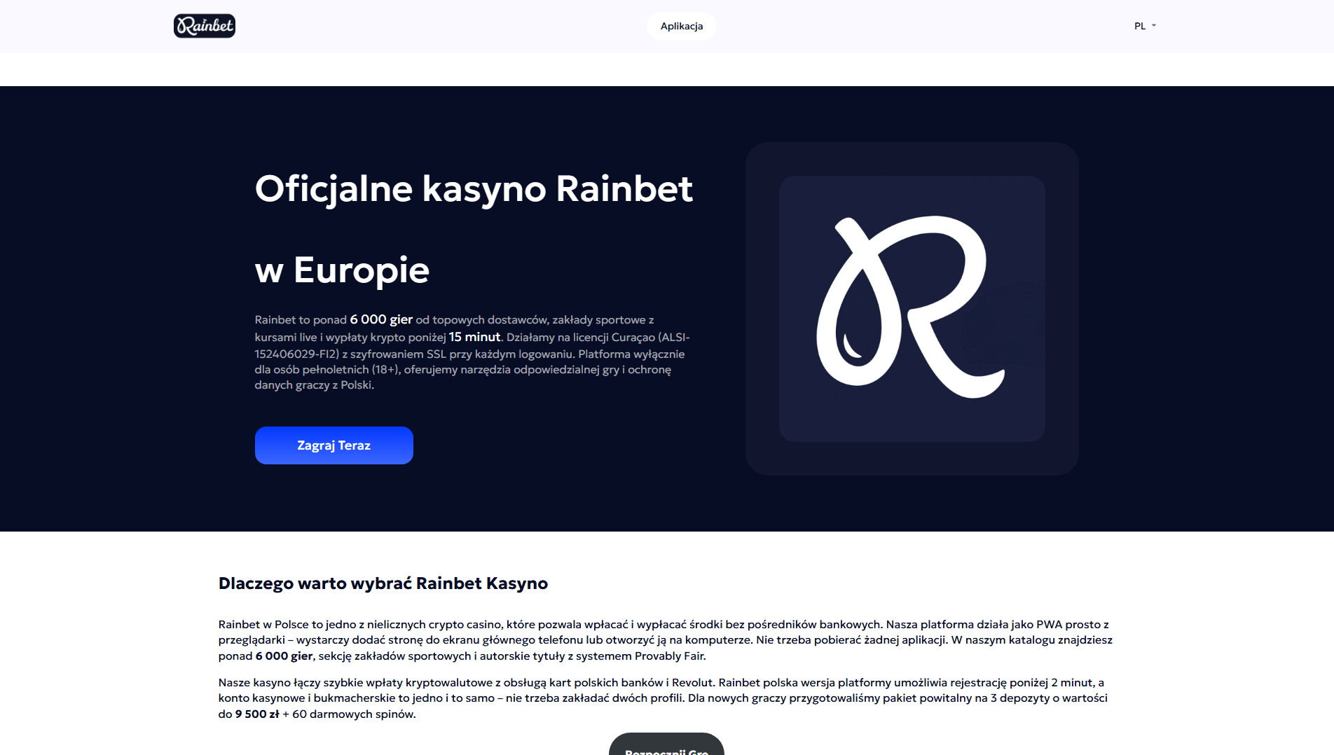 Stored capture of rainbeteurope.com
