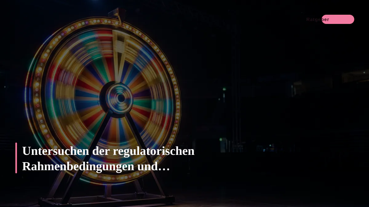 Untersuchen der regulatorischen Rahmenbedingungen und Sicherheitsstandards