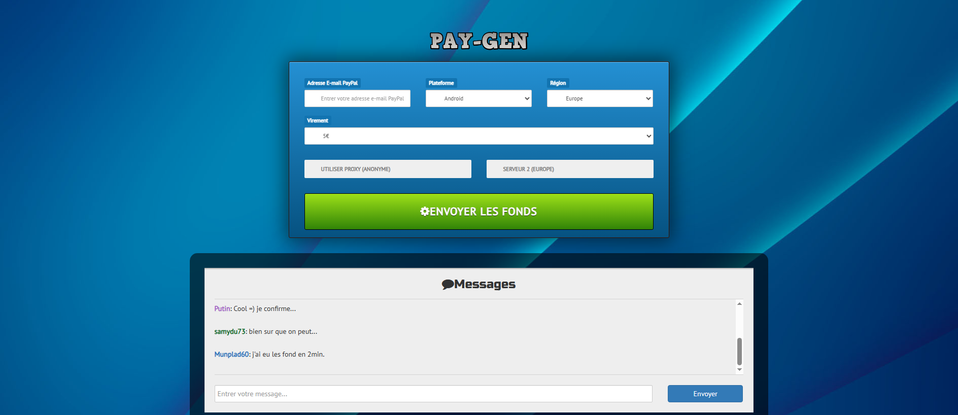 Screenshot of mypaygen.com