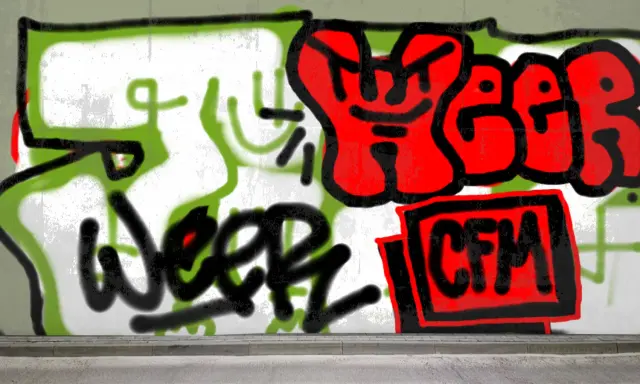 Graffiti artwork by DECAY