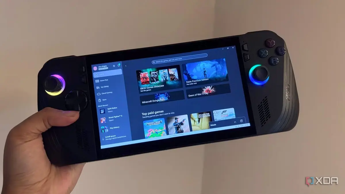 Xbox's Handheld Dashboard is Just a Windows Mask