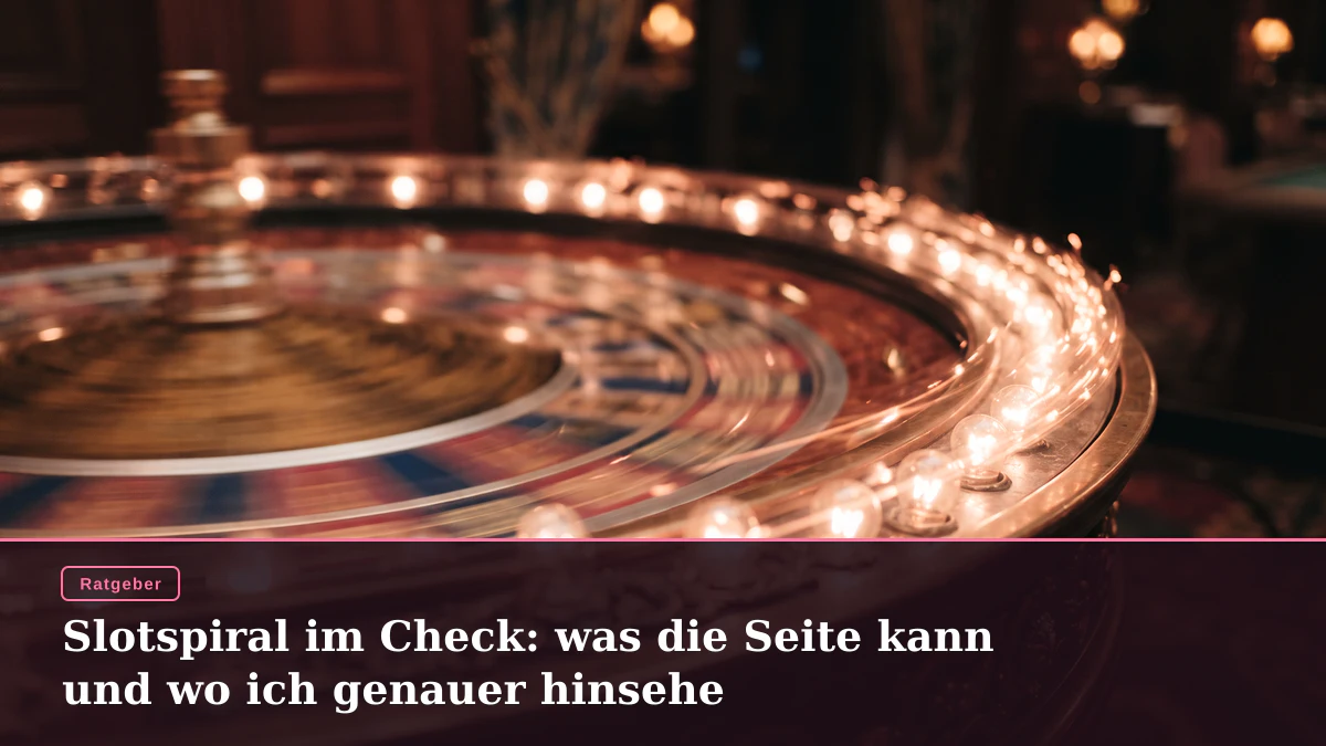 Slotspiral im Check: was die Seite kann und wo ich genauer hinsehe