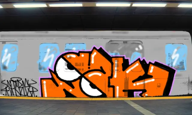 Graffiti artwork by Bab
