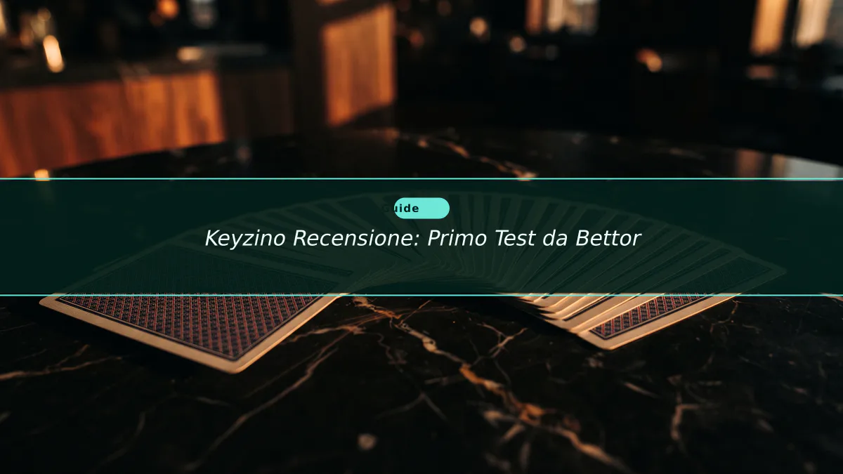 Keyzino Recensione: Primo Test da Bettor