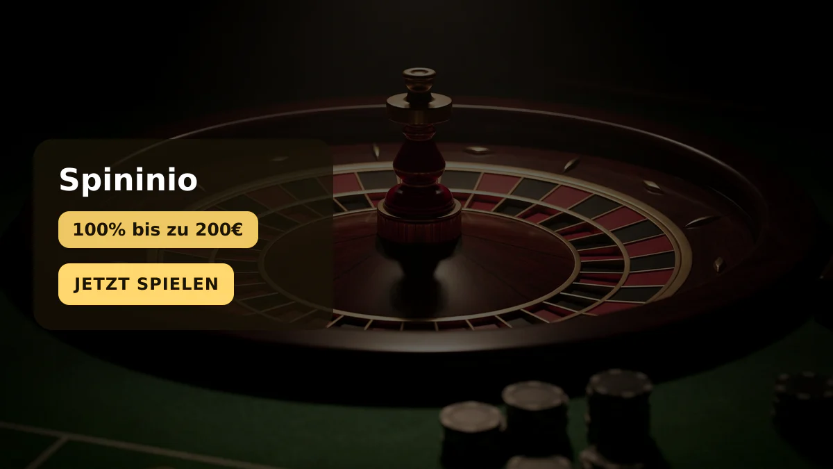 Spininio Casino — Willkommensbonus 100% bis zu 200€