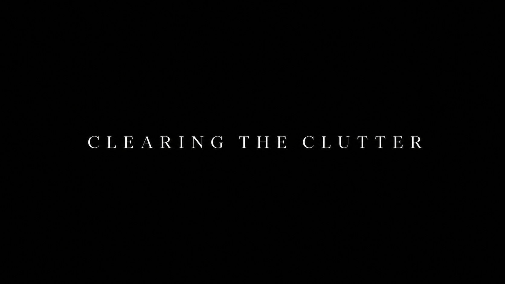 Clearing the Clutter