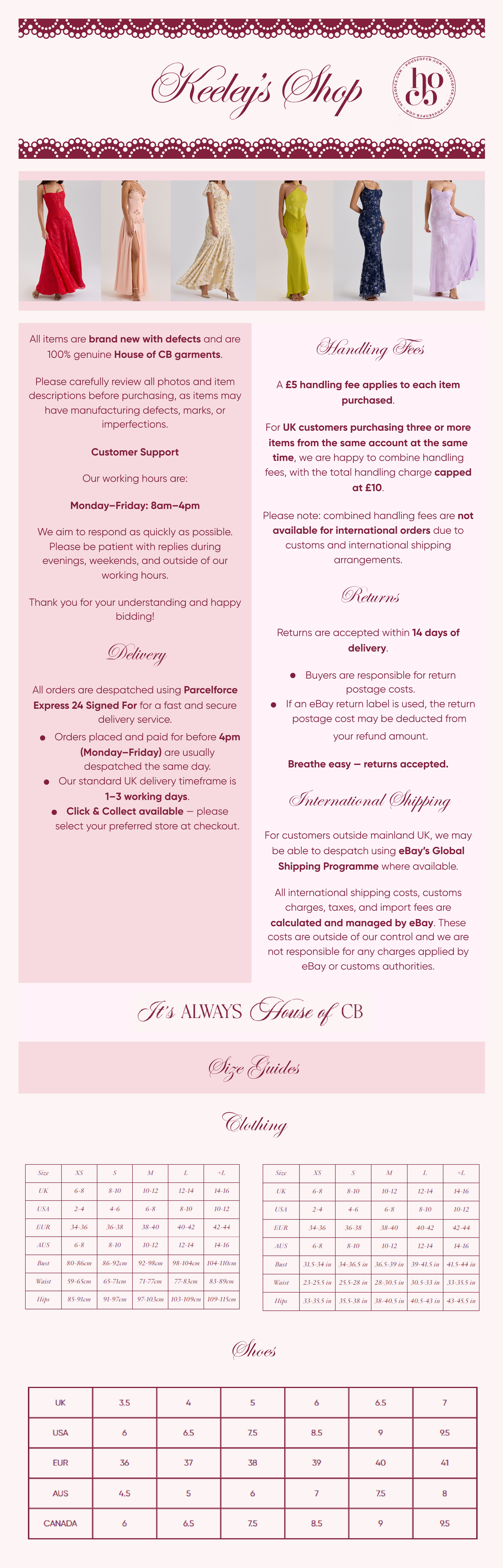 Keeleys Shop Ebay Template