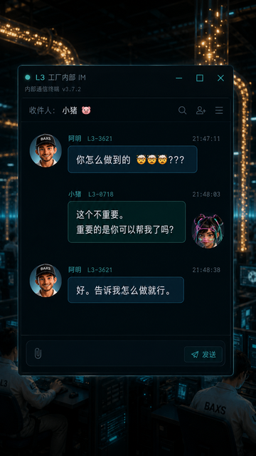 E3 D 01 2b工厂IM界面 阿明和小猪对话框.png