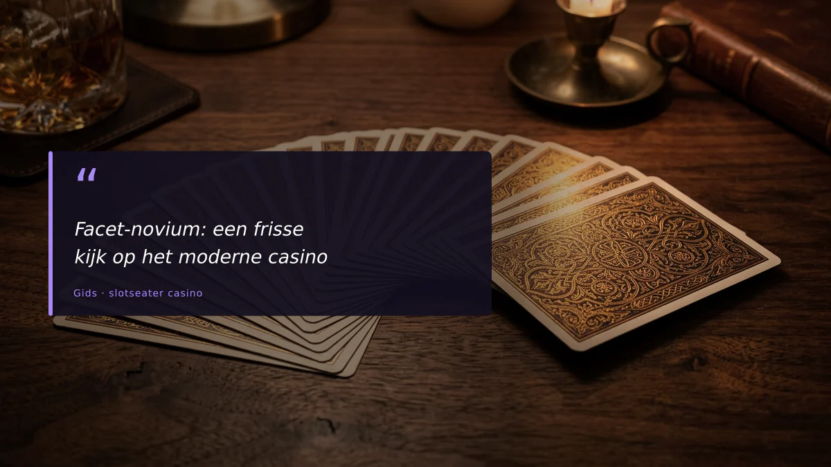 Facet-novium: een frisse kijk op het moderne casino