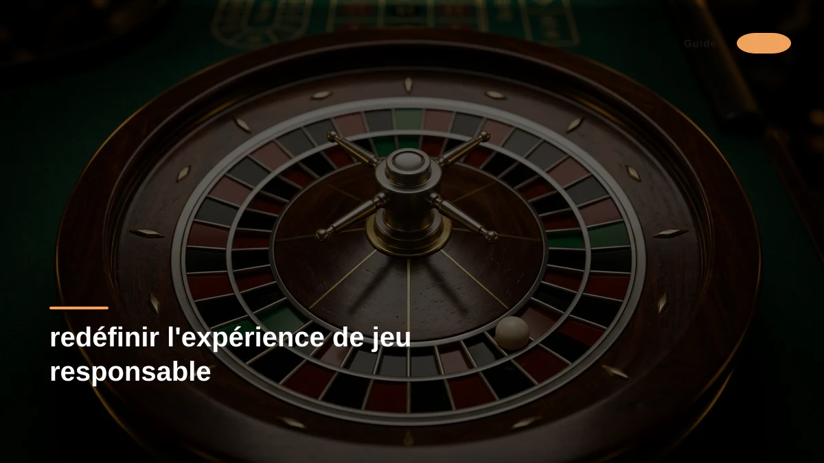 redéfinir l'expérience de jeu responsable