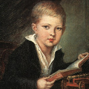 Мальчик с пушкой Портрет кн М А Оболенского Около 1812