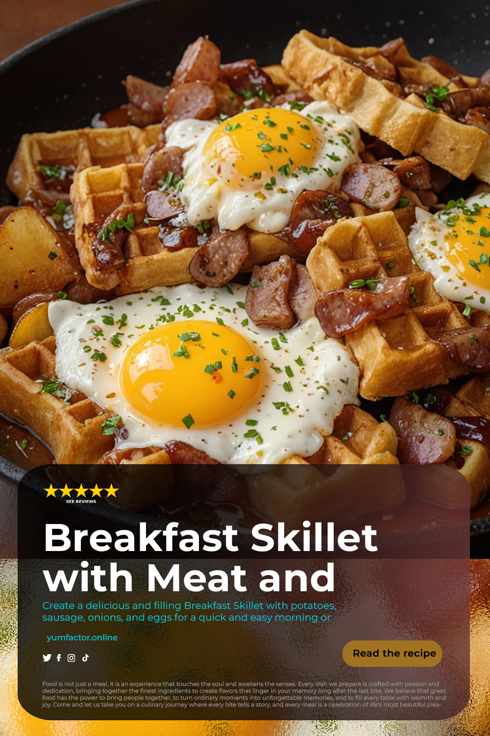 Breakfast Skillet with Meat and Potatoes