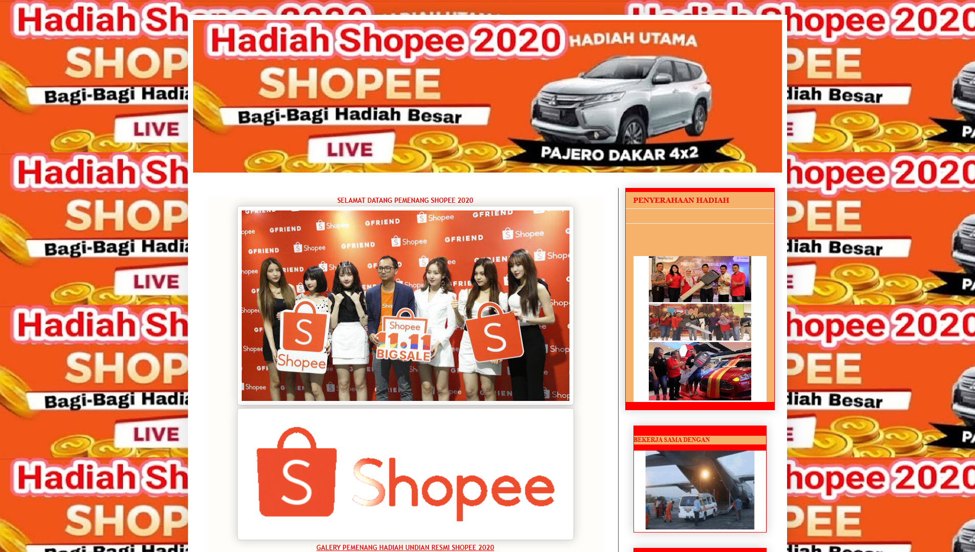 Screenshot of ptshopee445.blogspot.com