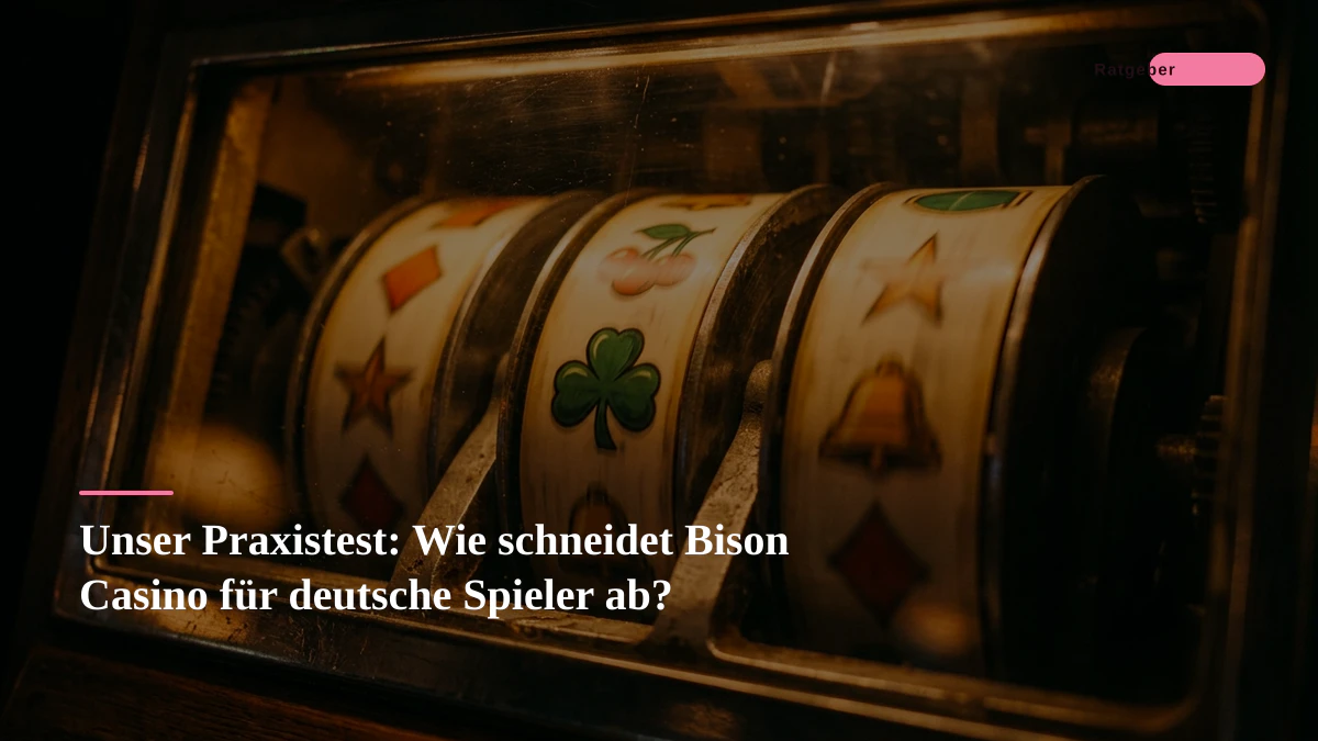Unser Praxistest: Wie schneidet Bison Casino für deutsche Spieler ab?