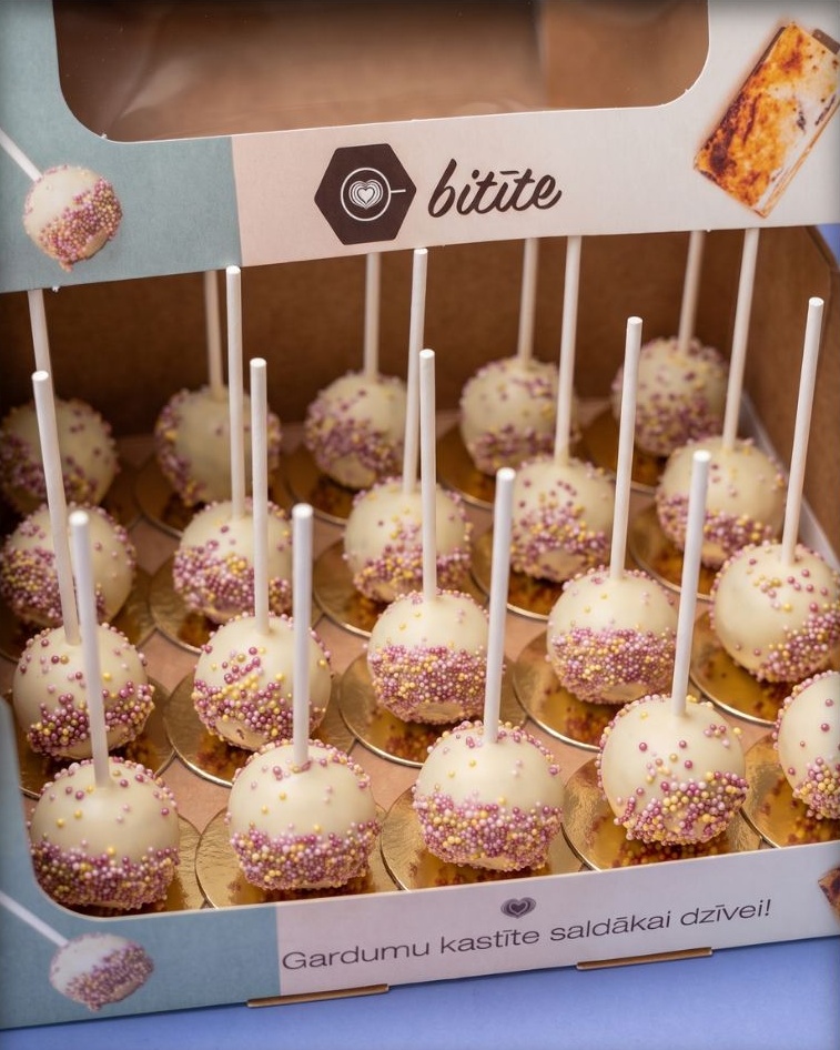 Cake-pop kūciņas klases svētkiem