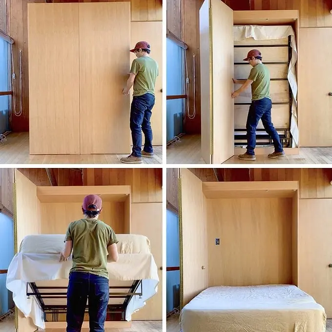 Murphy Bed Makeover în Sea Ranch Condo