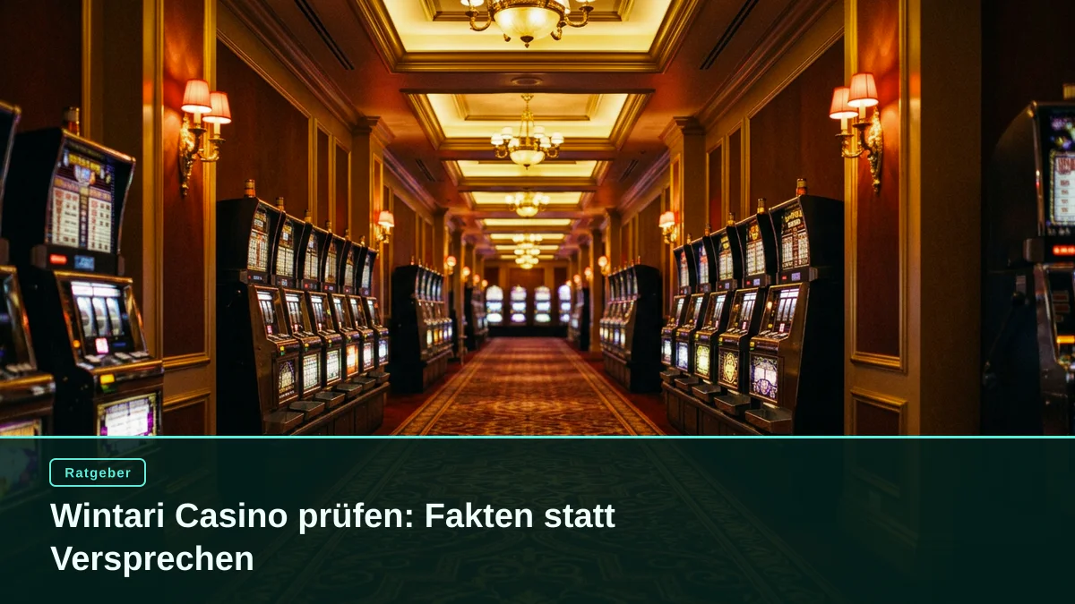 Wintari Casino prüfen: Fakten statt Versprechen