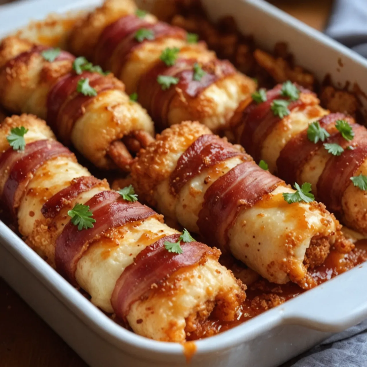 Ultimate Nashville Hot Bacon Wrapped Mozzarella Sticks Recipe