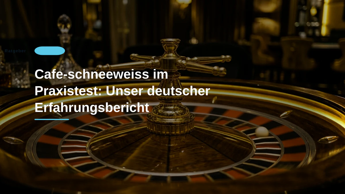 Cafe-schneeweiss im Praxistest: Unser deutscher Erfahrungsbericht