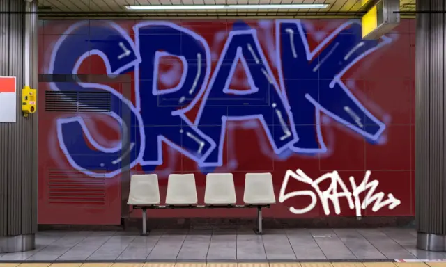 Graffiti artwork by SRAK