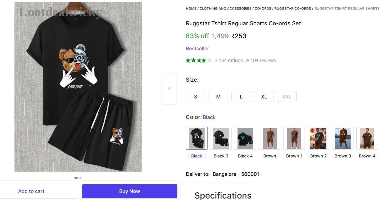   shorts Co Ords Offer Image