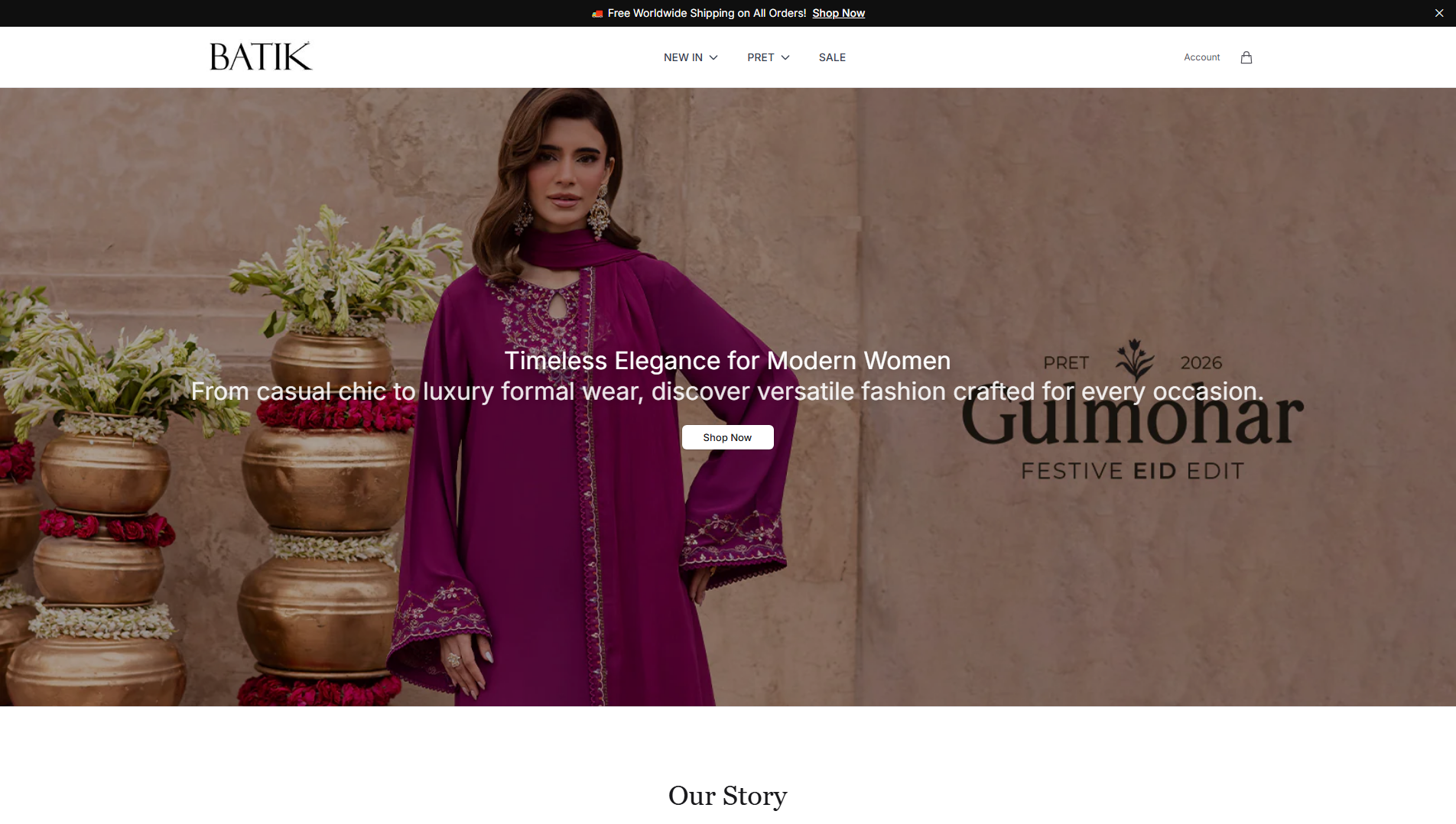 Stored capture of batikofficial.shop