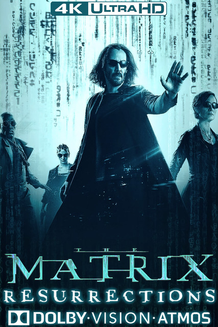 The Matrix Resurrection 2021, 4K, MOVIE, FILM, COVER, POSTER, BOX, ART