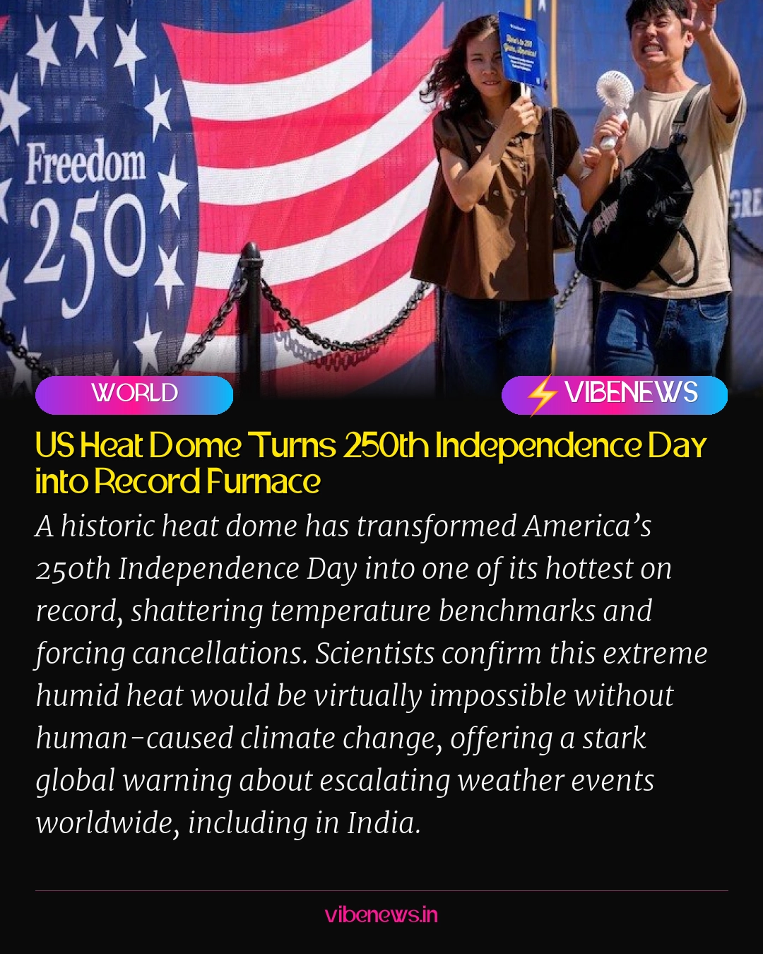US Heat Dome Turns 250th Independence Day into Record Furnace
